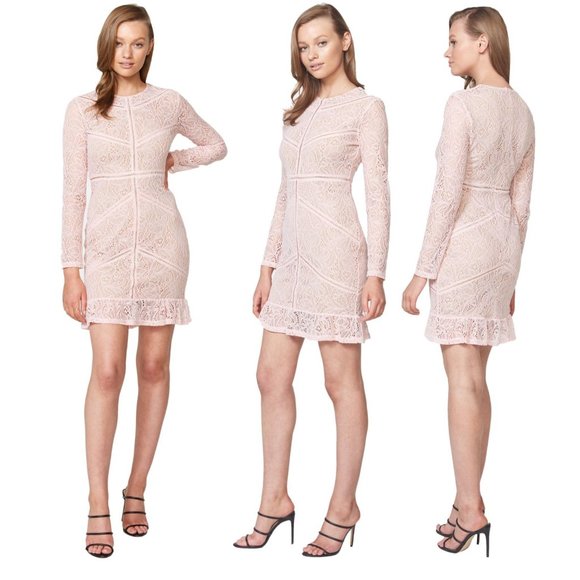 Bardot Sasha Pink Lace Dress